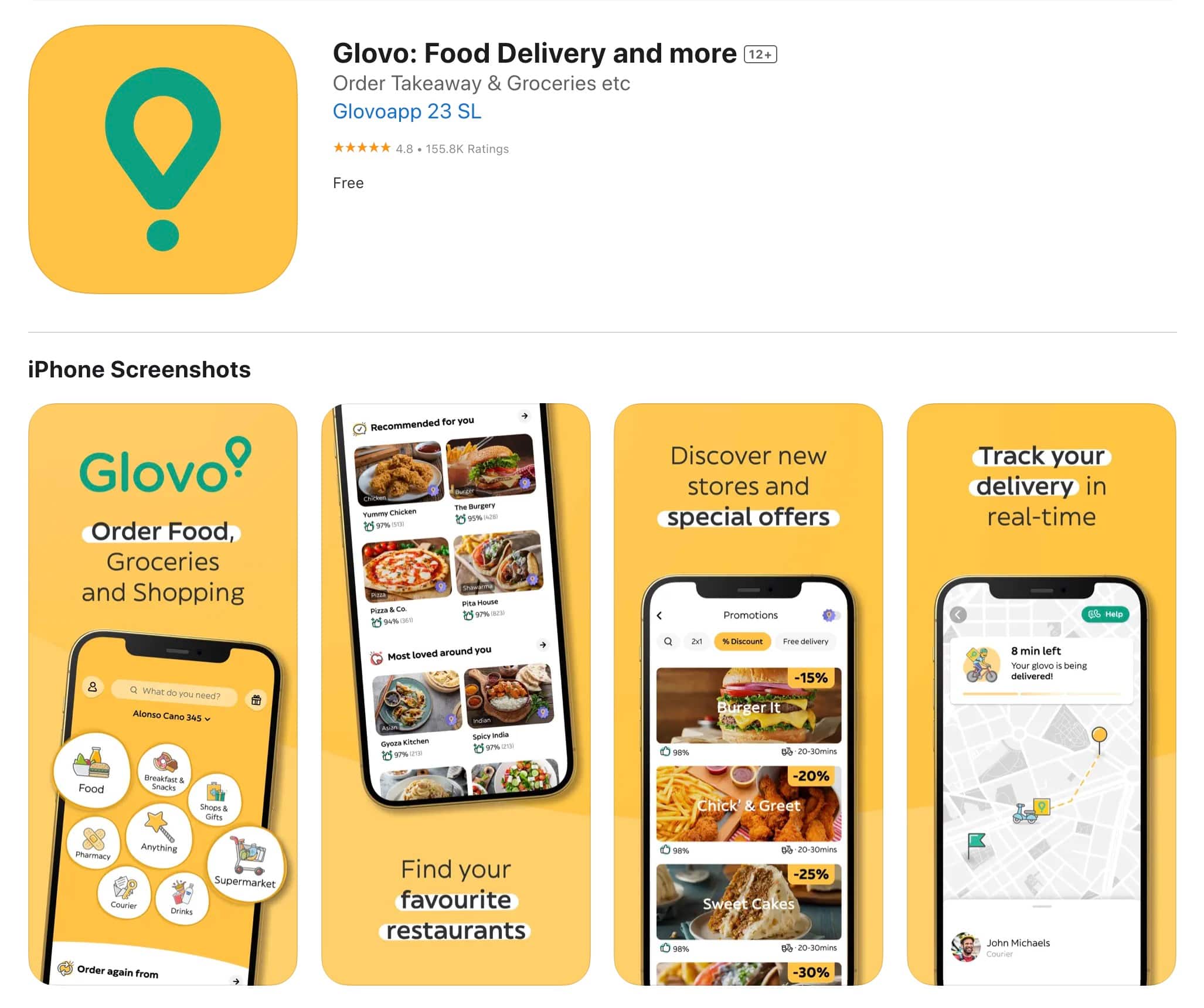 フードデリバリーアプリ『Glovo（グローヴォ）』