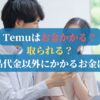 Temuはお金かかる？取られる？←商品代金以外にかかるお金は？