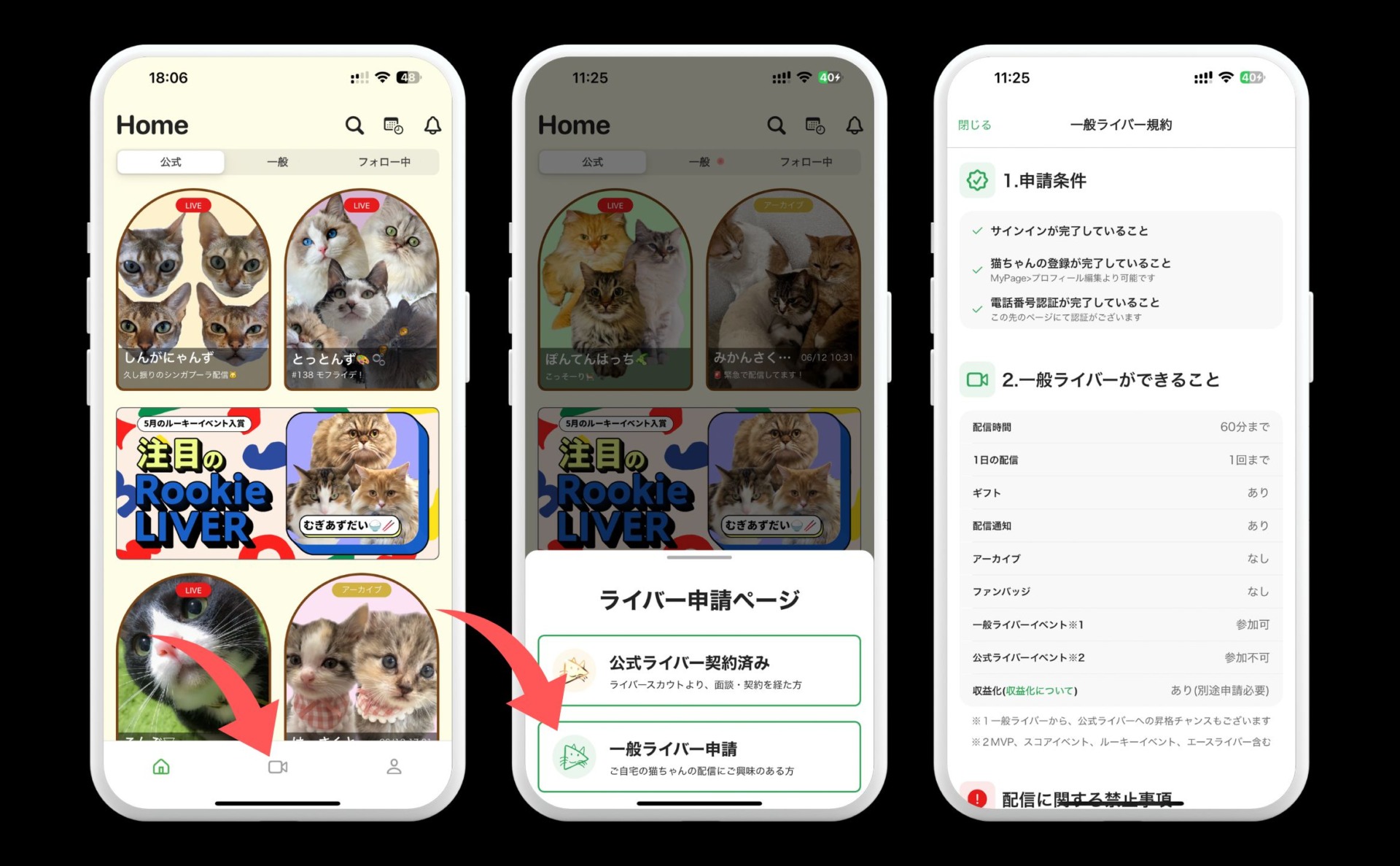 一般ライバーの申請をする