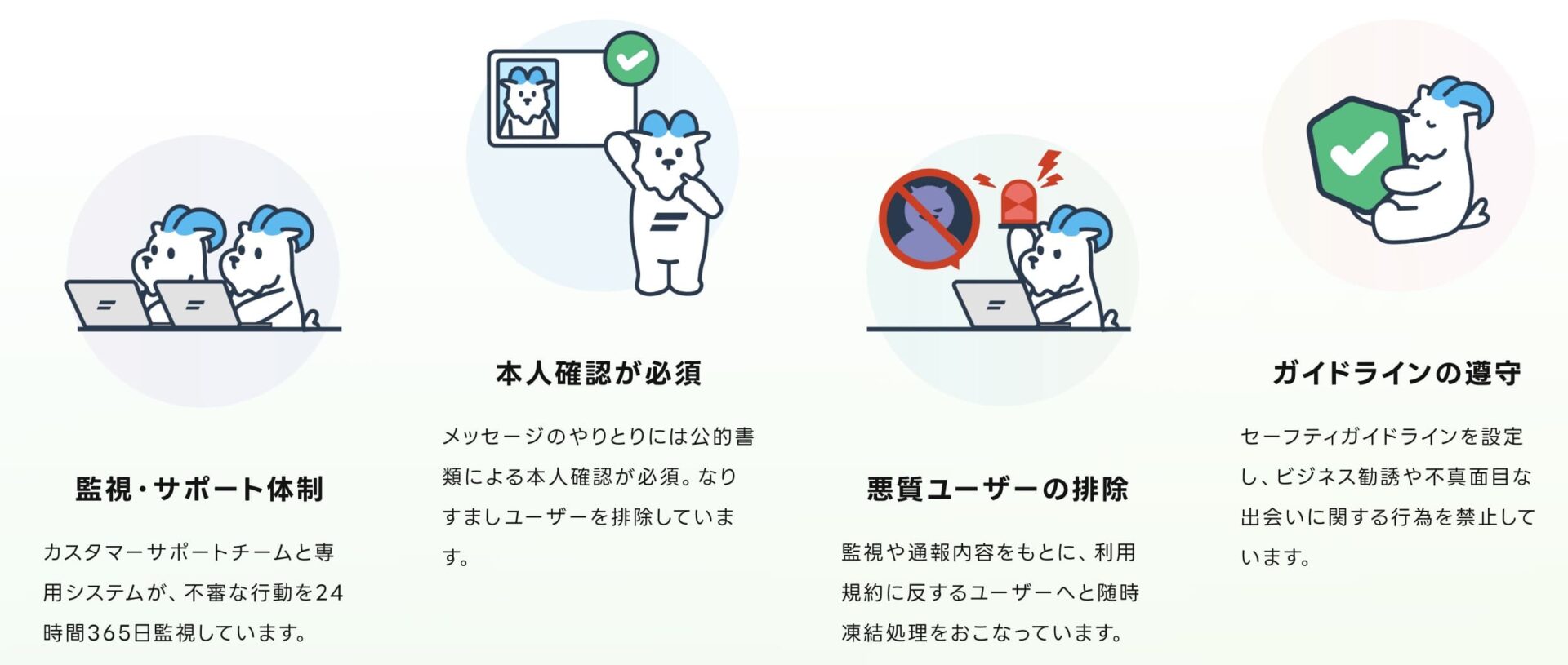 安全のための取り組み